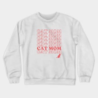 Trendy Cat Mom Crewneck Sweatshirt